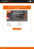 Como substituir Pendural da barra estabilizadora traseiro e dianteiro OPEL ASTRA H Box (L70) - manual online