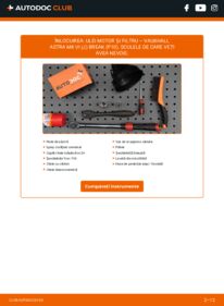 Cum să efectuați înlocuirea: Filtru ulei VAUXHALL ASTRA Mk VI (J) Estate 1.3 CDTi