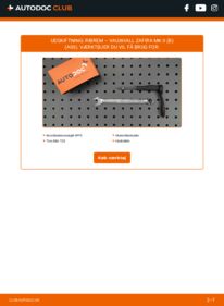 Hvordan man udfører udskiftning af: Kileribberem på 1.8 Zafira B A05