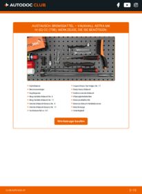 Wie der Austausch bewerkstelligt wird: Bremssattel 1.6 16V (F08, F48) Astra G T98