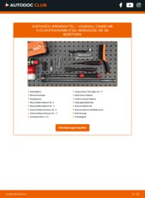 Wie der Ersatz vollführt wird: Bremssattel 1.3 CDTI 16V VAUXHALL COMBO Mk II (C) Box Body / Estate (F25)