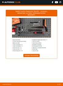Como realizar a substituição de Pinças de Travão 1.3 CDTI VAUXHALL MERIVA Mk I (A)