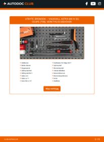 Så byter du Bromsok på 2.2 16V VAUXHALL ASTRA Mk IV (G) Coupe (F67)