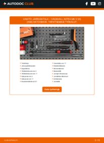 Kuinka vaihtaa Jarrusatula 1.6 (L48) Astra H Hatchback -autoon