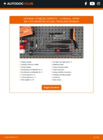 Kaip atlikti keitimą: Astra H Universalas 1.8 (L35) Stabdžių apkaba