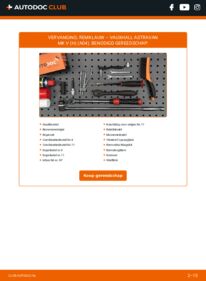 Vervanging uitvoeren: Remklauw 1.3 CDTi VAUXHALL ASTRAVAN Mk V (H)