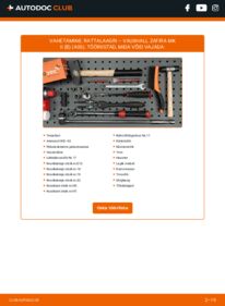 Kuidas välja vahetamist läbi viia: Zafira B A05 1.8 Rattalaager