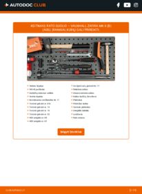 Kaip atlikti keitimą: Zafira B A05 1.8 Rato guolis