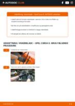Hvordan skifter jeg Vinduesvisker på min Corsa C Hatchback (X01) 1.0 (F08, F68)? Trin-for-trin vejledninger