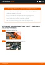 Hoe voer ik een Ruitenwisser-vervanging in mijn Corsa B Van (S93) 1.7 D (F08, W5L) uit? Stapsgewijze handleidingen