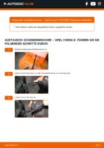 Die fachkundige Anweisung für den Scheibenwischer-Tausch bei deinem Opel Corsa D 1.3 CDTI (L08, L68)