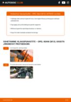 Opel Adam M13 1.2 tõrkeotsingu käsiraamat
