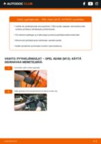 Auton OPEL ADAM 2016 vianmääritysoppaat verkossa