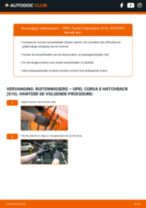 Hoe voer ik een Ruitenwisser-vervanging in mijn Corsa B Caravan (S93) 1.4 i 16V (F35) uit? Stapsgewijze reparatiehandleidingen