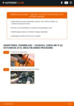 Hvordan skifter jeg Vinduesvisker på min Corsa Mk3 (D) Hatchback (S07) 1.2 i 16V (L08)? Trin-for-trin vejledninger