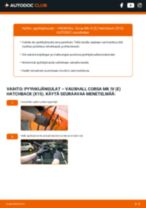 PDF opas Corsa Mk IV (E) Hatchback (X15) 1.4 LPG -huollosta