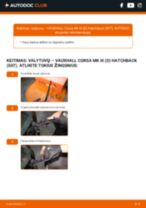 Kaip pakeisti Stiklo valytuvai mano Corsavan Mk2 (C) (X01) 1.2 16V (F08)? Išsamios instrukcijos