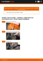 Corsavan Mk2 (C) (X01) 1.7 DTI 16V (F08) Stikla tīrītāja slotiņa: kā nomainīt? Pakāpeniskas rokasgrāmatas