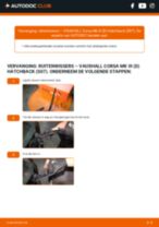 Handleiding voor installatie van Ruitenwisserbladen op de VAUXHALL CORSA