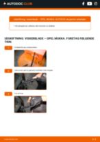 DIY-manual til udskiftning af Viskerblade i OPEL MOKKA