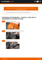 Hoe voer ik een Ruitenwisser-vervanging in mijn Corsa Mk3 (D) Hatchback (S07) 1.6 VXR (L08) uit? Stapsgewijze reparatiehandleidingen