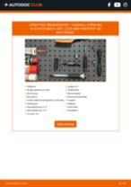 Bytte Bremseskiver lakkerte (coated) VAUXHALL CORSA Mk III (D) (L_8): handleiding pdf
