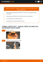 Profesionální průvodce výměnou součástky Zarovka svetlometu na tvém autě VAUXHALL OMEGA (B) Estate 2.5 V6