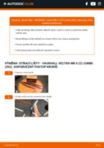 Profesionální průvodce výměnou součástky Olejovy filtr na tvém autě Vectra C Combi 2.2 DTI 16V