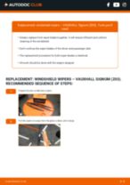 VAUXHALL Signum (Z03) 2004 repair manual and maintenance tutorial