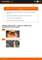 Profesionální průvodce výměnou součástky Palivový filtr na tvém autě VAUXHALL SIGNUM 1.9 CDTI