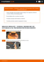 Spletni priročnik kako zamenjati Metlice brisalcev na VAUXHALL INSIGNIA Mk II (B)