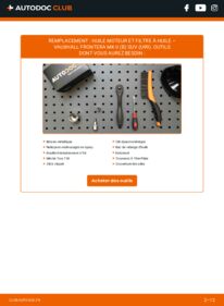 Comment effectuer un remplacement de Filtre à Huile 3.2 i VAUXHALL FRONTERA Mk II (B)