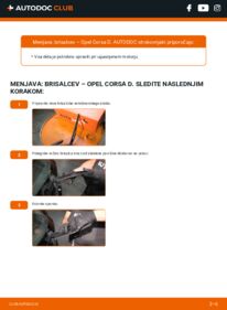 Kako izvesti menjavo: Metlica brisalnika stekel Corsa D Hatchback (S07) 1.3 CDTI (L08, L68)