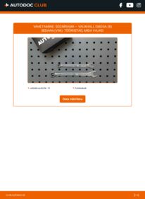 Kuidas välja vahetamist läbi viia: VAUXHALL OMEGA (B) 3.2 V6 Soonrihm