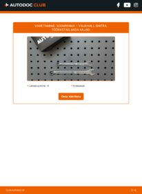 Kuidas välja vahetamist läbi viia: VAUXHALL SINTRA 2.2 i 16 V Soonrihm