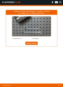 Jak provést výměnu: Klinovy zebrovany remen Vectra Mk1 (B) Combi (J96) 2.2 i 16V (F35)