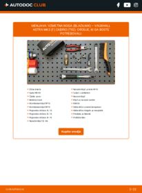 Kako izvesti menjavo: Blazilnik Astra Mk3 (F) Cabrio (T92) 1.6 i