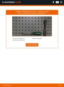 Jak provést výměnu: Kabinovy filtr Adam (M13) 1.2