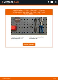 Comment effectuer un remplacement de Filtre à Carburant 1.2 VAUXHALL CORSAVAN Mk IV (E)