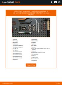 Slik bytter du Hjullager 1.2 i 16V (L08) Corsa D
