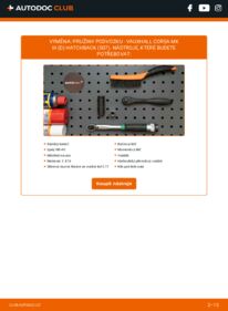 Jak provést výměnu: Odpruzeni Corsa Mk3 (D) Hatchback (S07) 1.2 i 16V (L08)