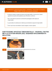 Sostituzione di Tergicristalli Vectra C Station Wagon 1.9 CDTI 16V
