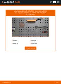 Jak provést výměnu: Kabinovy filtr Meriva Mk1 (A) (X03) 1.3 CDTI