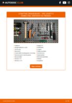 Bytte Bremseskiver lakkerte (coated) OPEL KADETT E Combo (38_, 48_): handleiding pdf