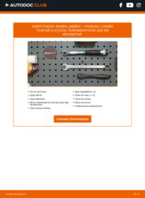 Como realizar a substituição de Sonda Lambda 1.3 CDTI 16V VAUXHALL COMBO TOUR Mk II (C) (F25)