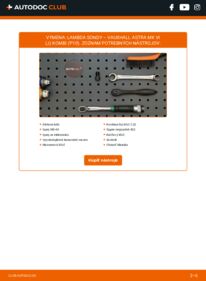 Ako vykonať výmenu: Lambda sonda na Astra Mk6 (J) Kombi (P10) 1.3 CDTi