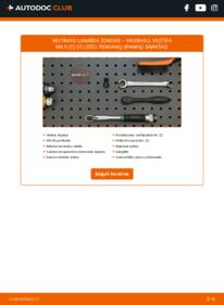 Kaip atlikti keitimą: Vectra C GTS 1.9 CDTI 16V Lambda jutiklis