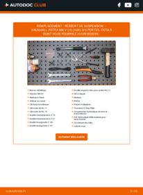 Comment effectuer un remplacement de Ressort d'Amortisseur 1.6 (L48) Astra H 3/5 portes