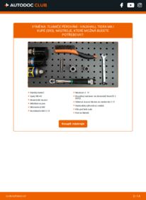 Jak provést výměnu: Tlumic perovani Tigra Mk1 Kupé (S93) 1.4 16V