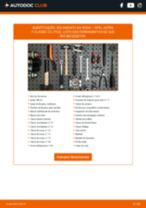 PDF manual sobre manutenção de Astra F Classic CC (T92) 1.6 i 16V (F08, M08, F68, M68)
